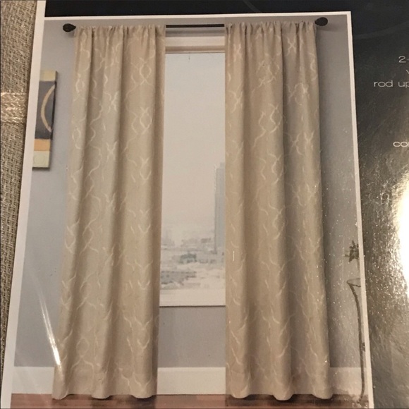 SALE | SOFTLINE CABANA2 Embroidered Trellis Sheer Rod Pocket Curtains - Picture 5 of 9